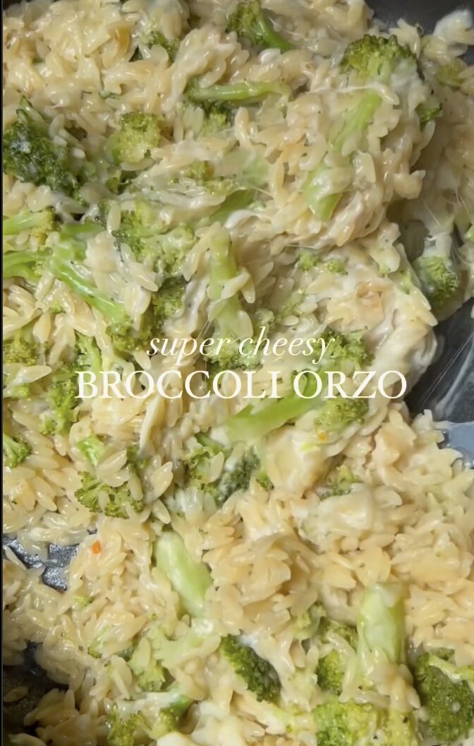 Cheesy Broccoli Orzo