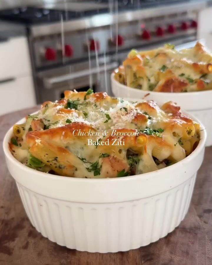 Chicken and Broccoli Baked Ziti