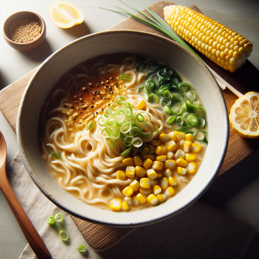 Corn and Ramen Noodle Bowl