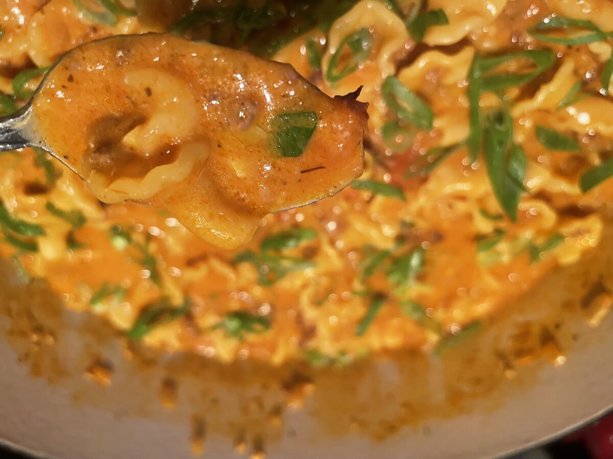 Creamy Shells and Beef