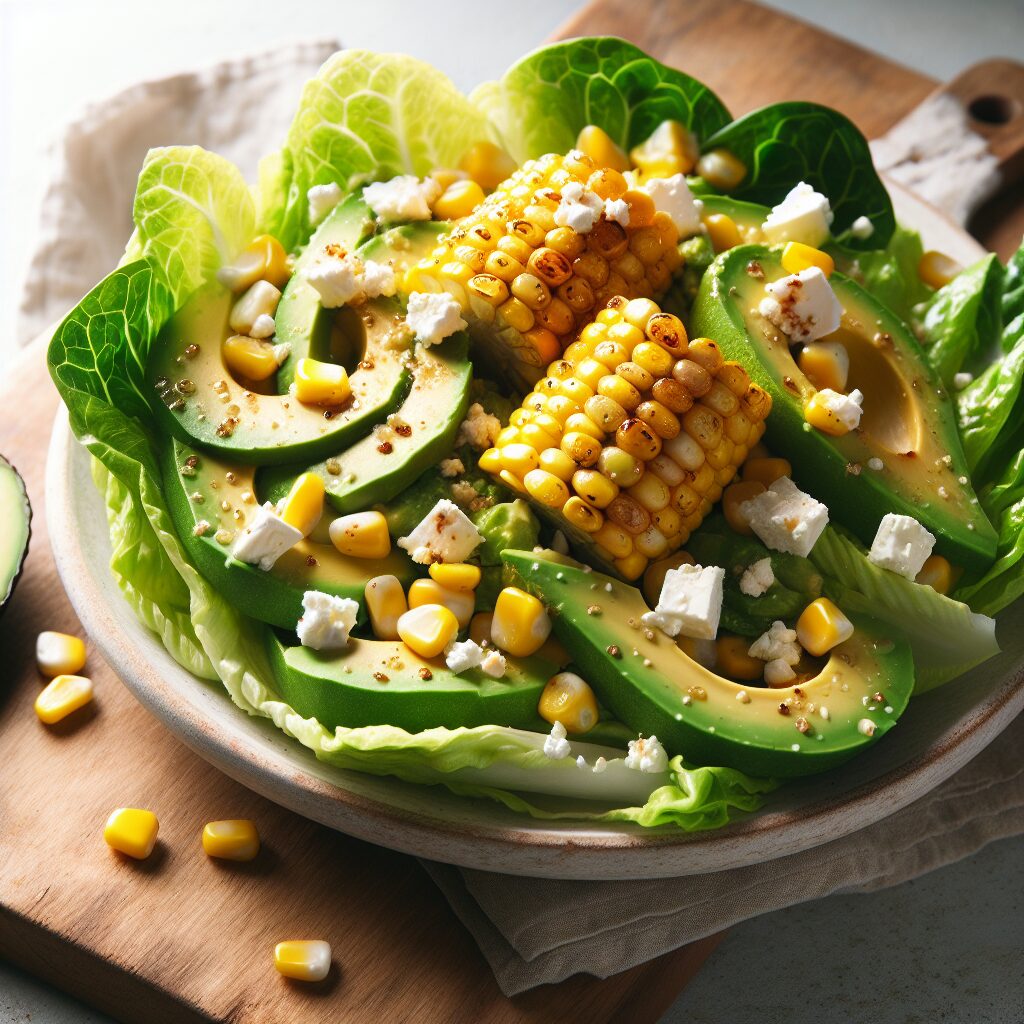 Grilled Corn and Avocado Salad With Feta Dressing