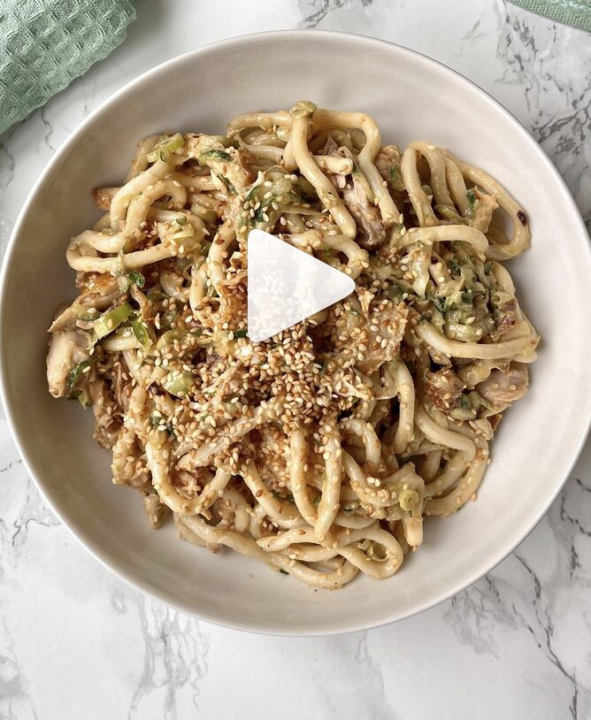 Sesame Chicken Chili Noodles