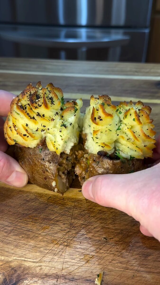 Shepherd's Pie Twice Baked Potatoes