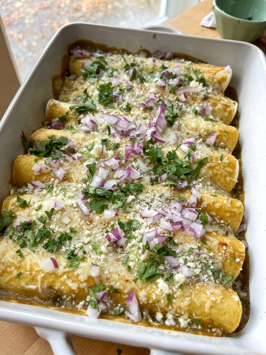 Street Corn Chicken Enchilada